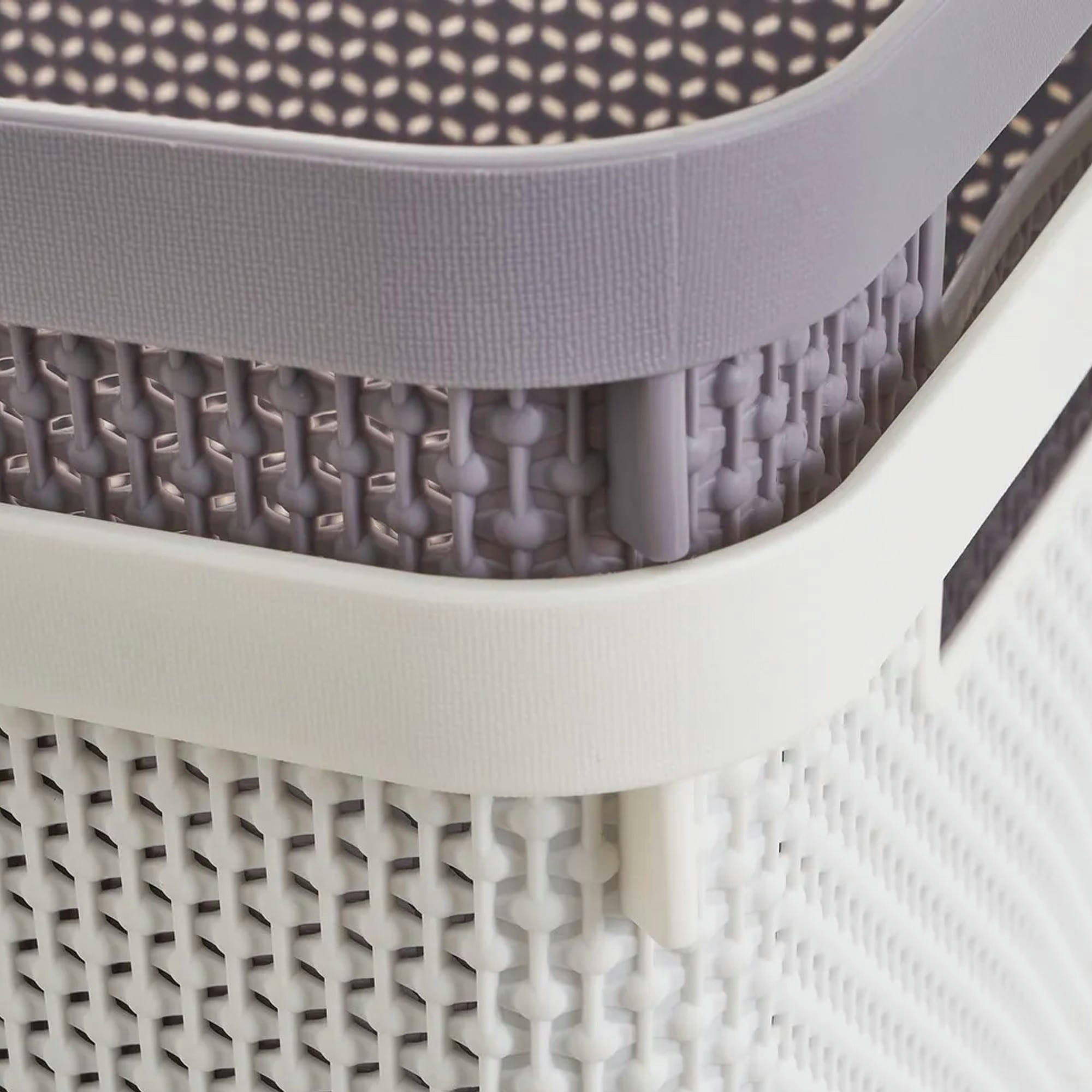 - Set 2 Paniers de rangement multiusage plastique ajouré