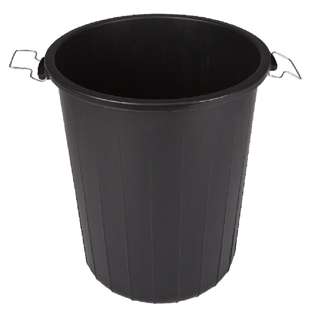 Poubelle de jardin noir 70 L