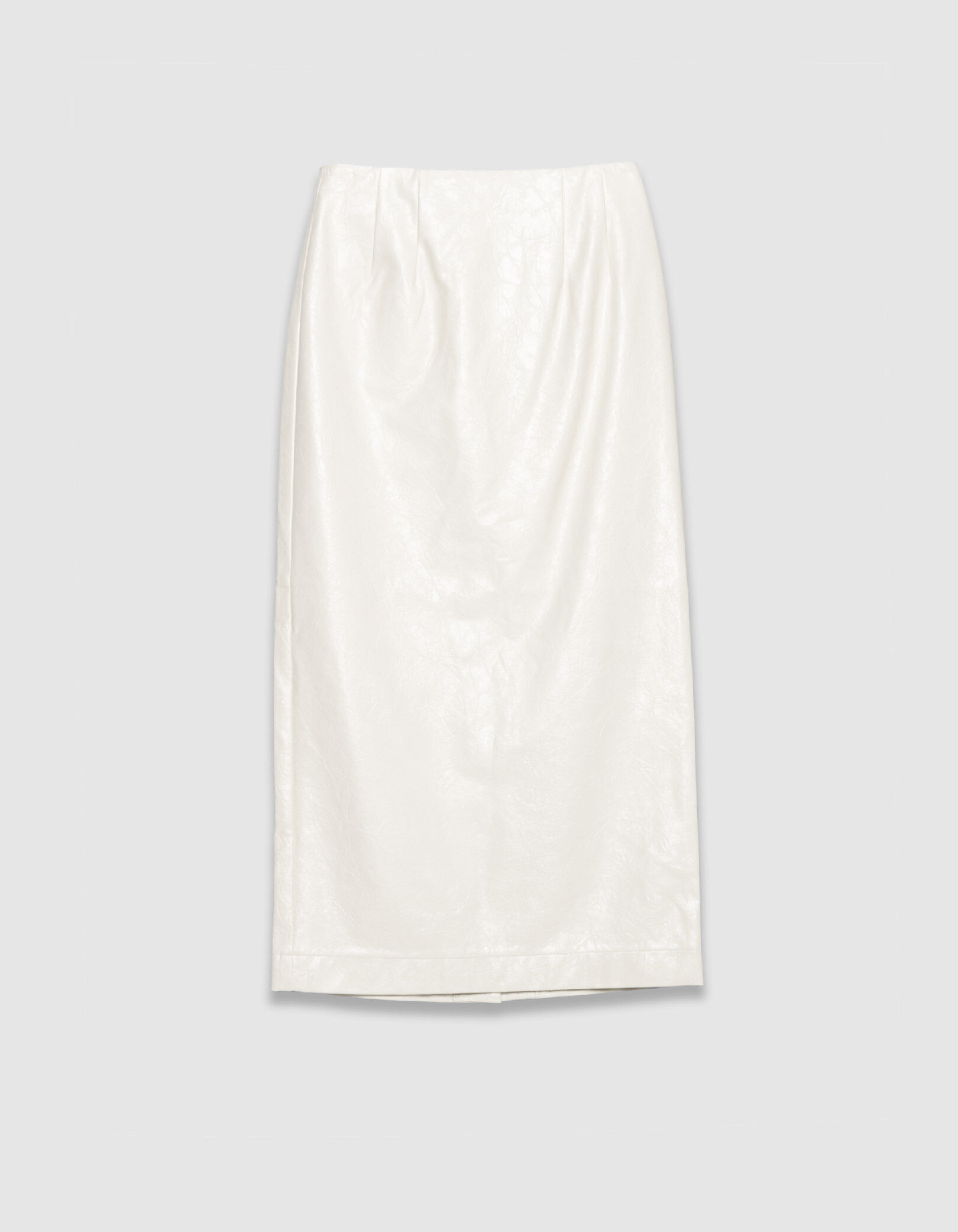 Jupe crayon longue blanche esprit rock Femme