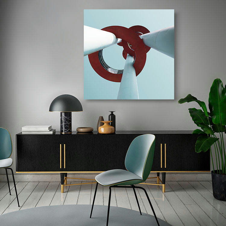 CIRCULARITÉ - Photographie d'art de Nicolas Rottiers 40x40 cm sur plexi