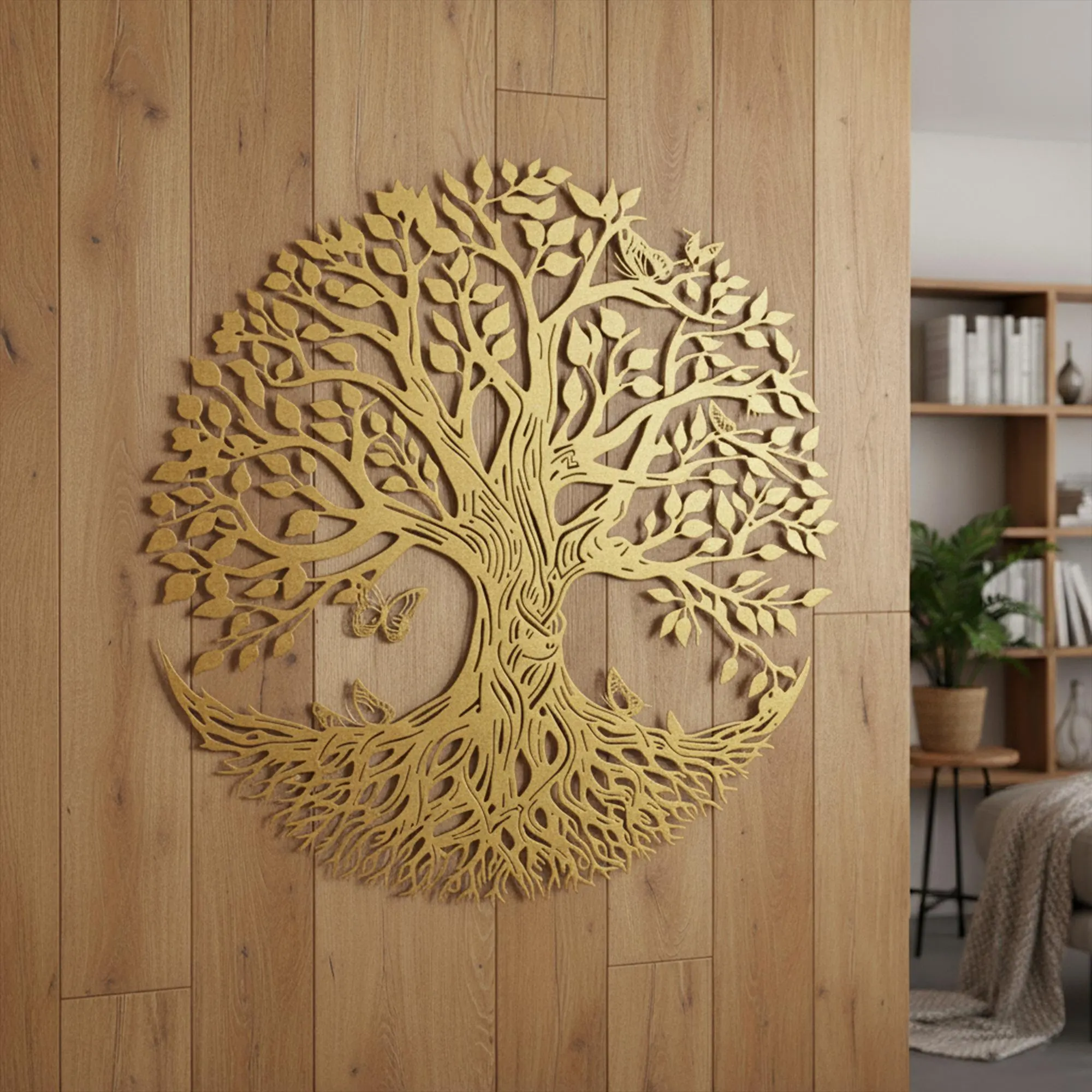 Tree of Life Metal Wall Art, Modern Home Decor, Garden Art