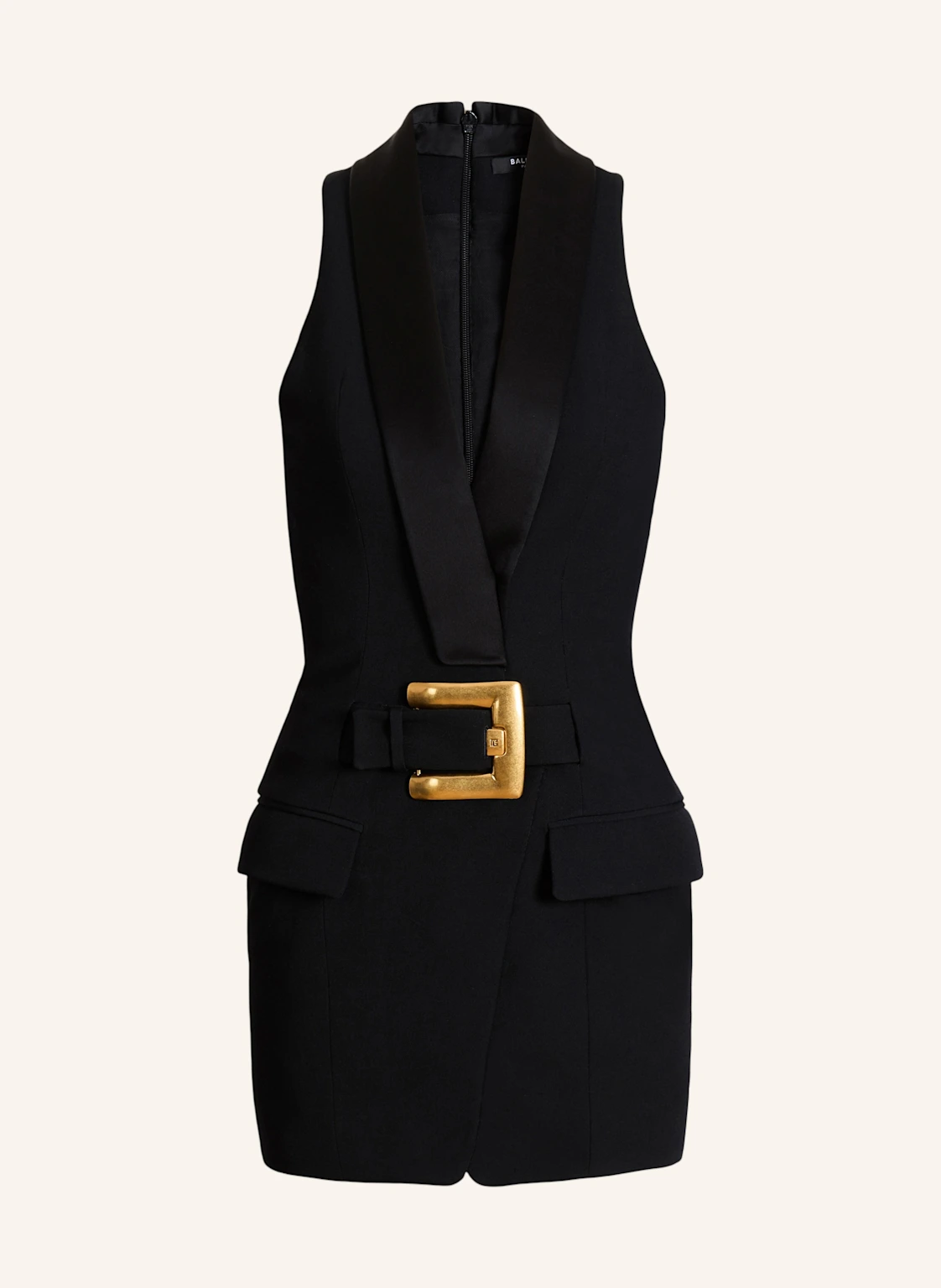 BALMAIN Kurzes Kleid mit Gürtel