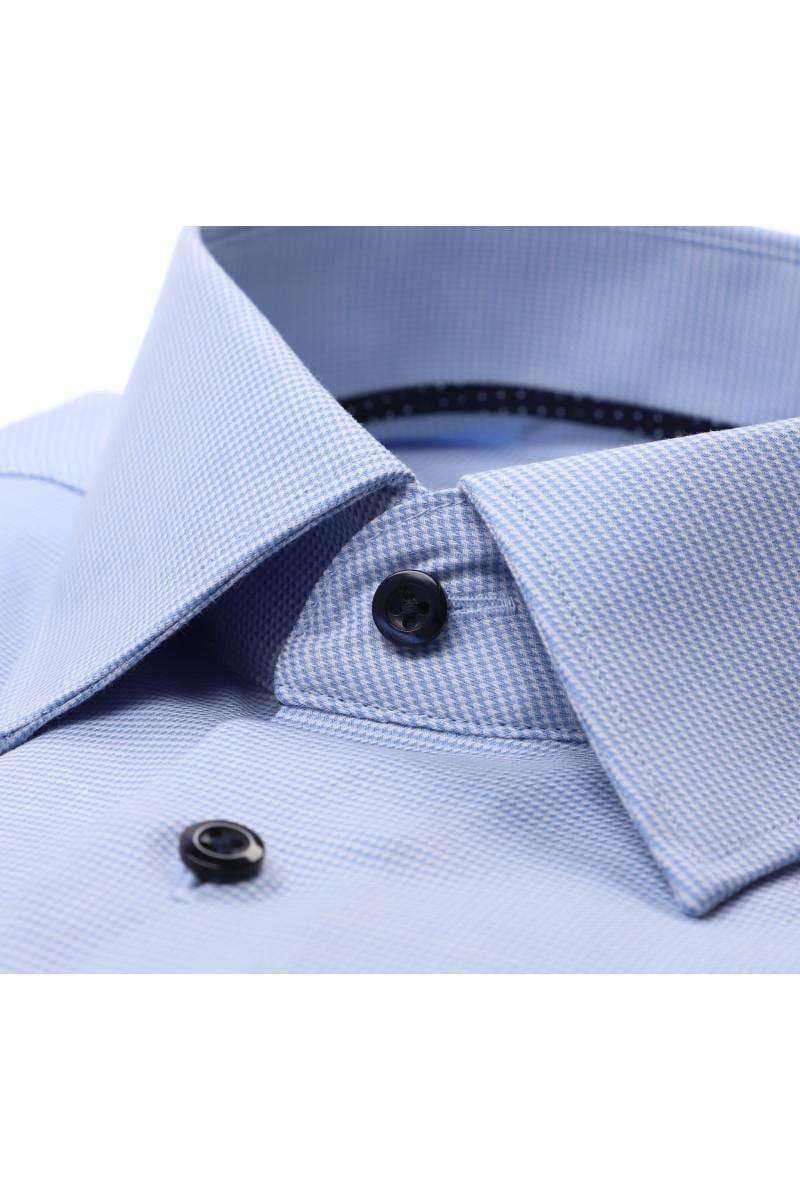 ETERNA Modern Fit Hemd mittelblau, Strukturiert
