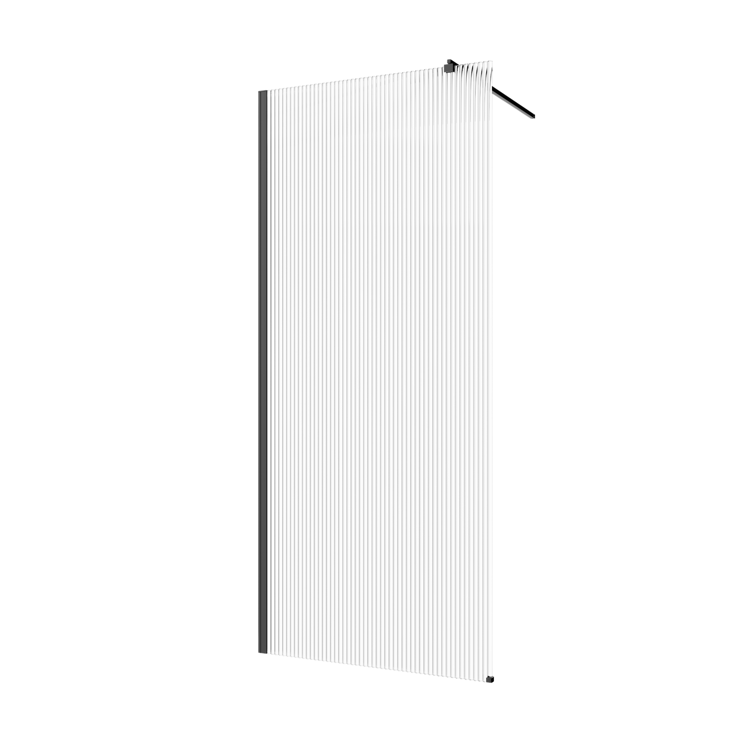 Kabina prysznicowa Invena Walk-In II ryflowana, 200 x 80 cm