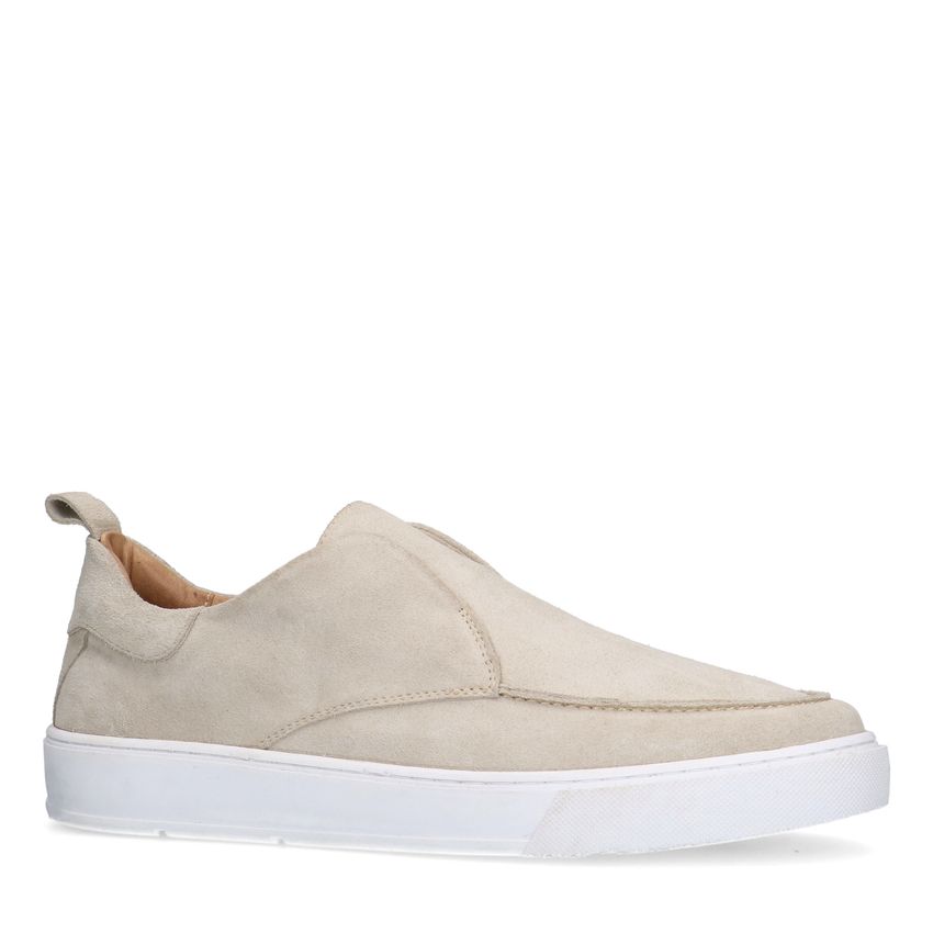 Manfield Beige suède loafer