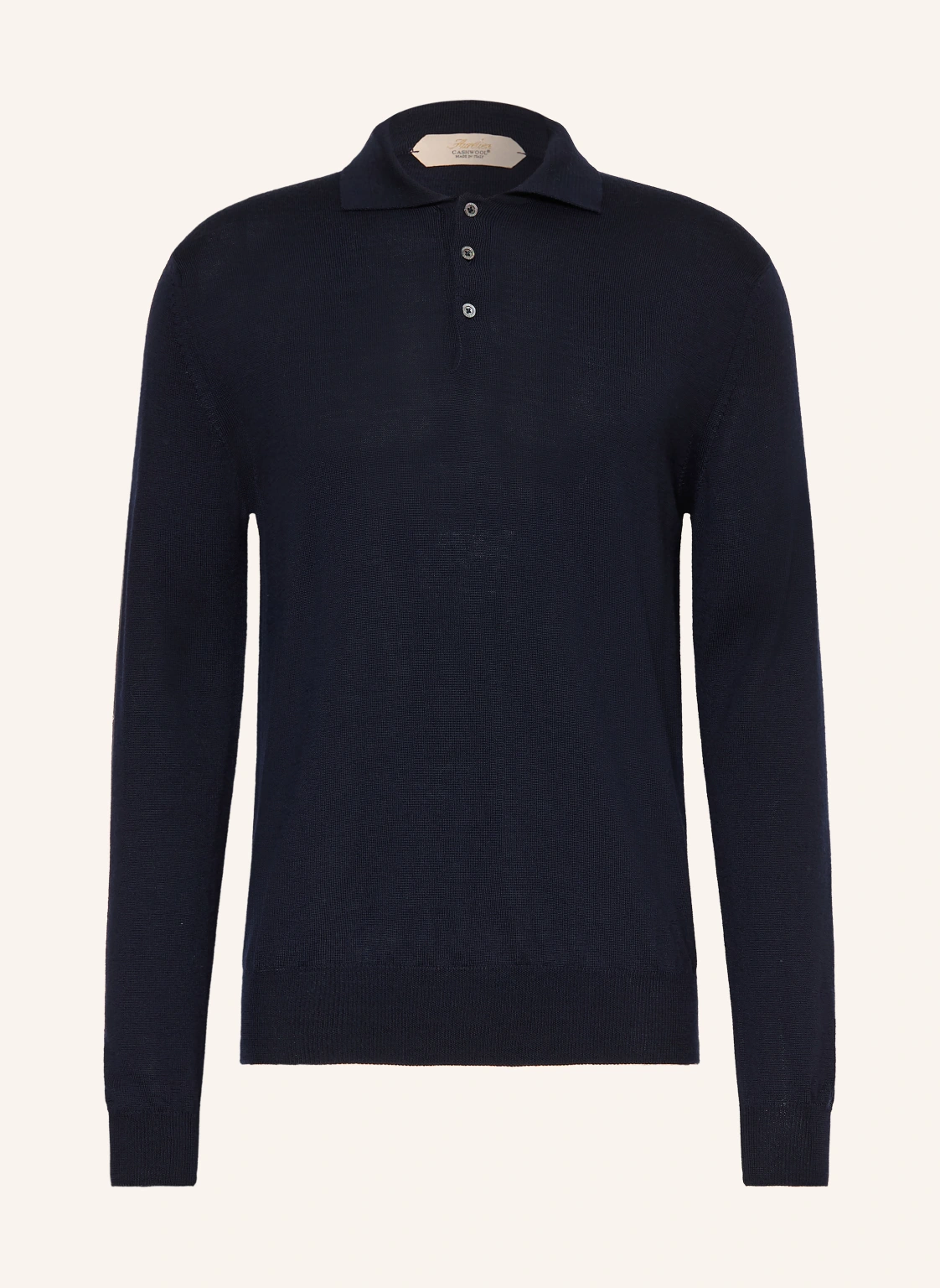 Aurélien Strick-Poloshirt aus Merinowolle