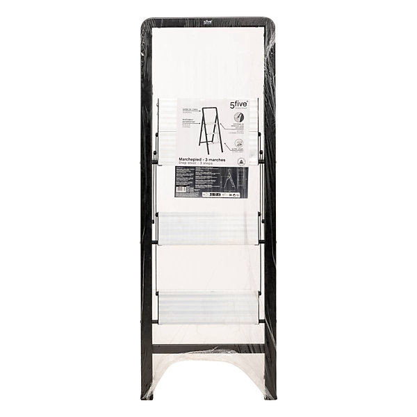 Marchepied en aluminium gris 3 marches H105cm - Gris- 5five