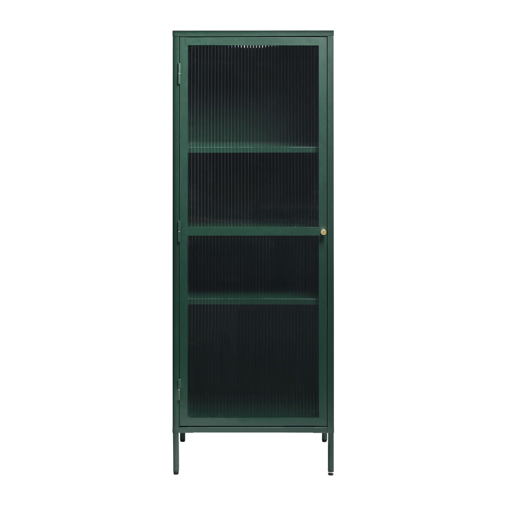 by fonQ Opal Vitrinekast - H 160 cm - Olijfgroen