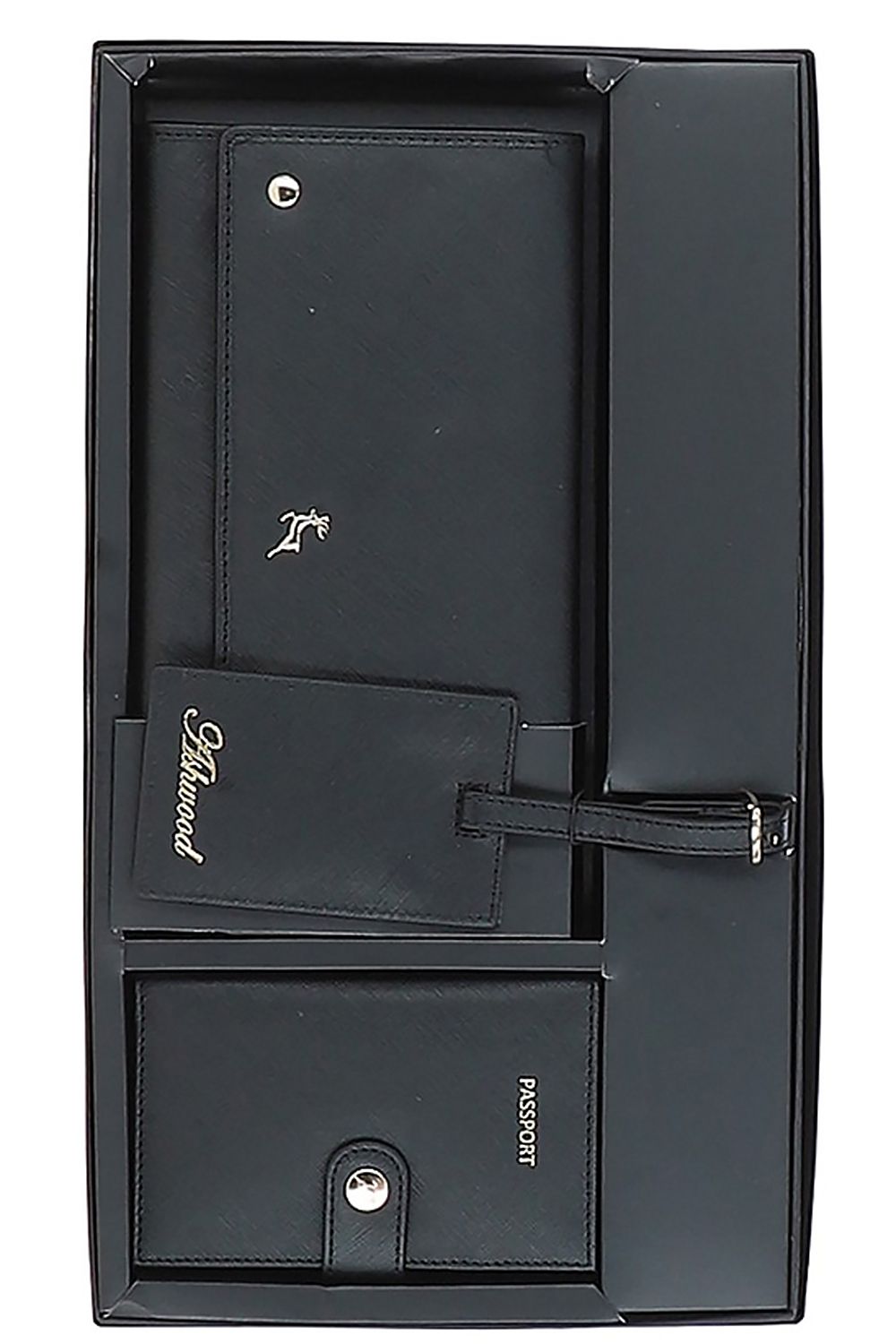 Ashwood Leather Wise Tour' Real Leather Gift Travel Set