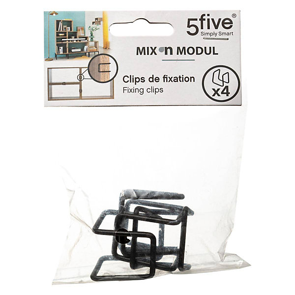 4 clips métals pour étagères Mix N' Modul - 5Five
