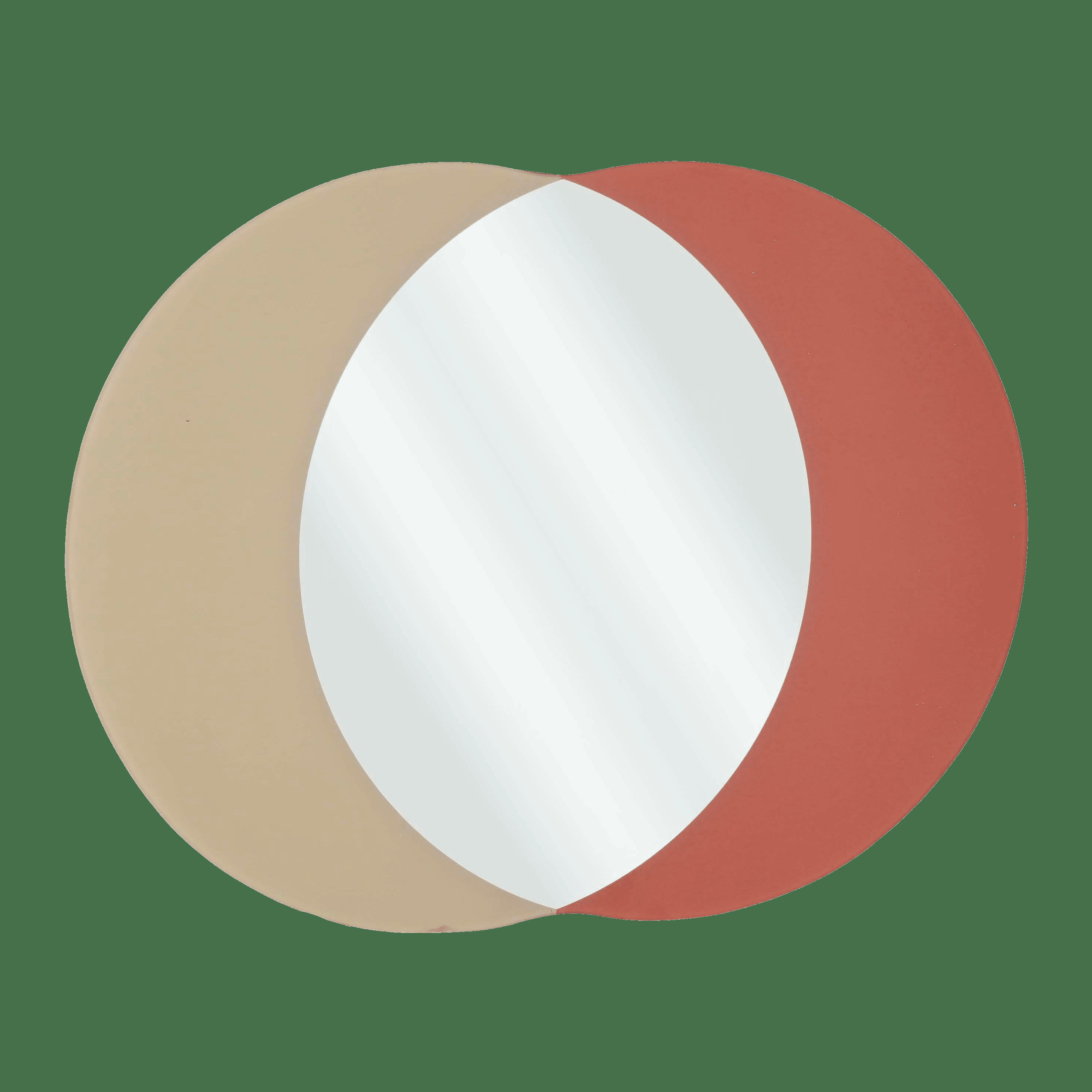 AVILO - Miroir rouge foncé 58x44,5