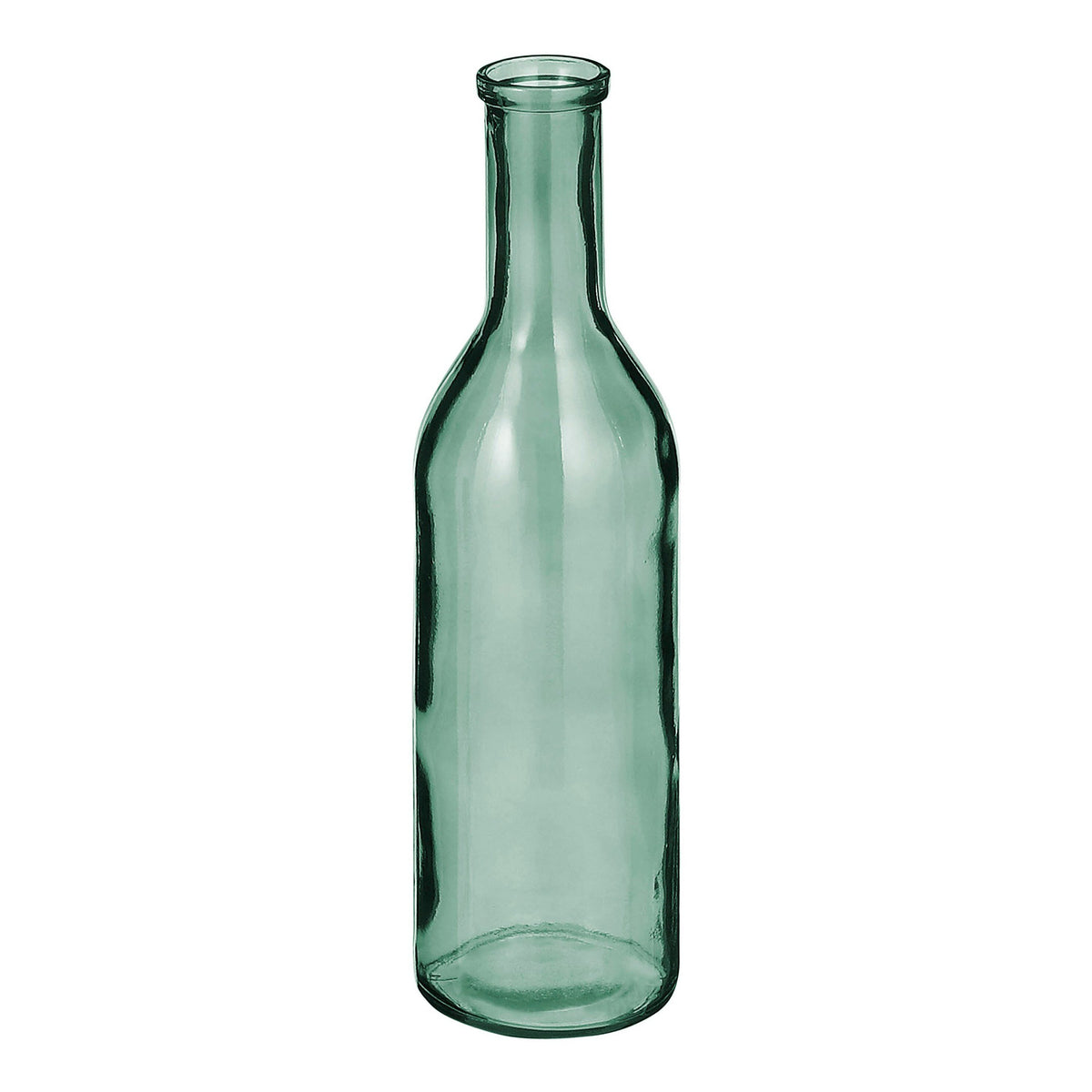 Mica Decorations Rioja Fles Vaas - H50 x Ø15 cm - Gerecycled Glas - Groen
