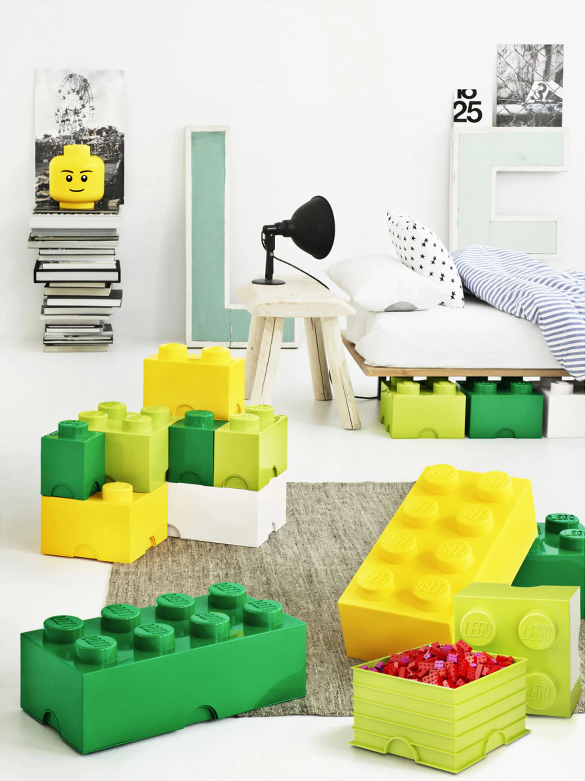 Kinder-LEGO?-Aufbewahrungsschubladen Brick mit 8 Noppen