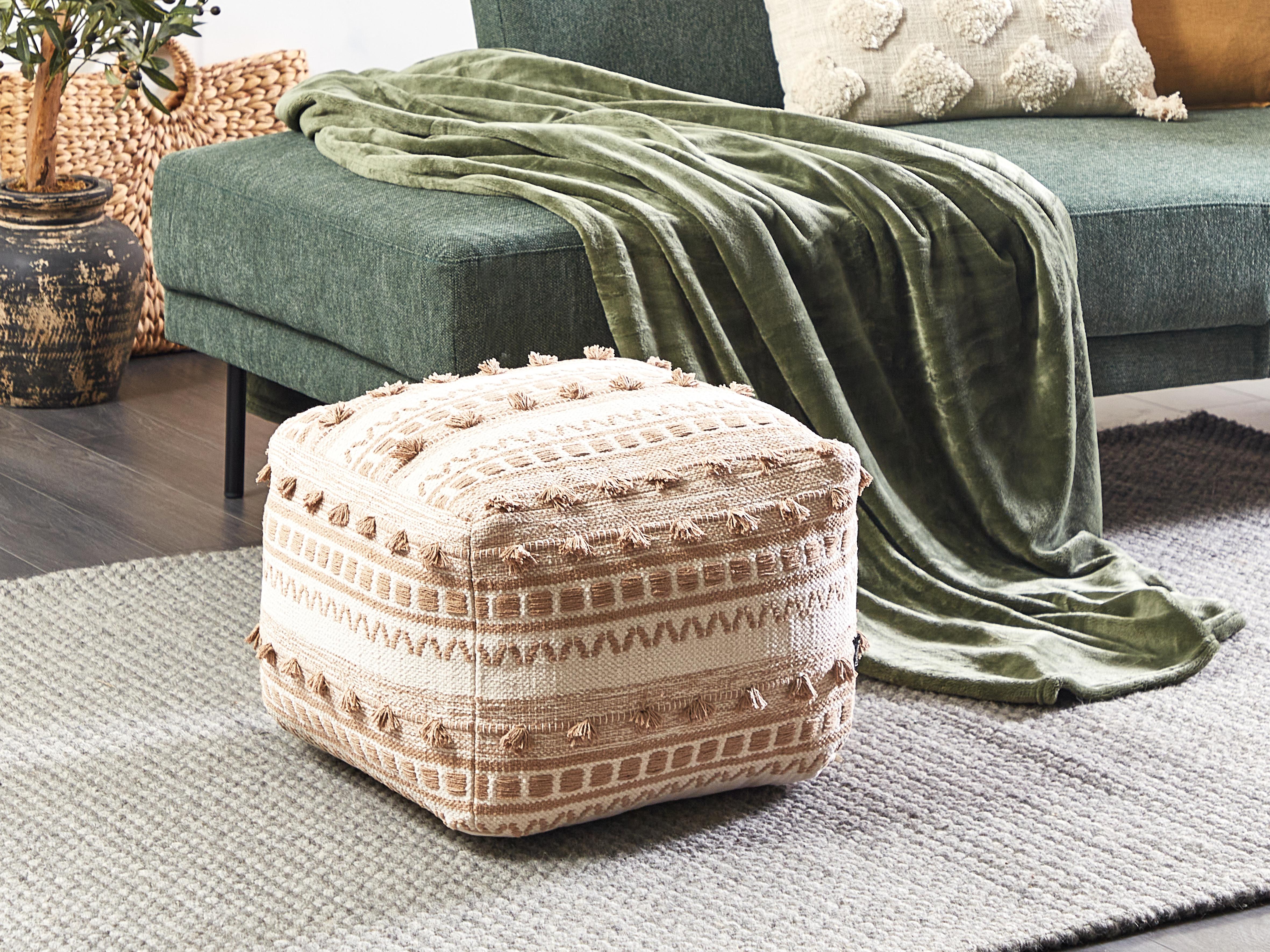 Pouffe KARAW Cotton Beige