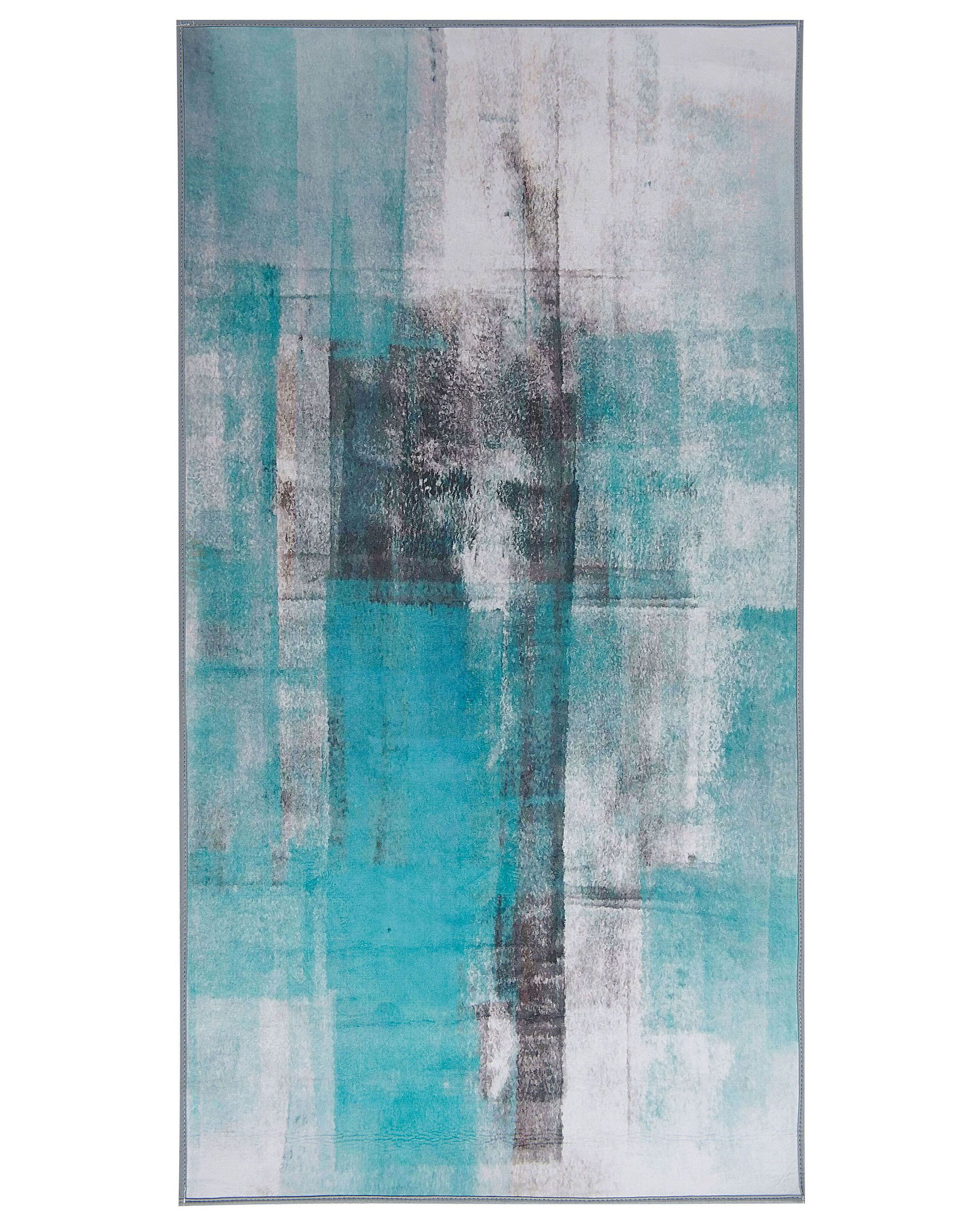 Dywan prostokątny 80x150 cm niebieski