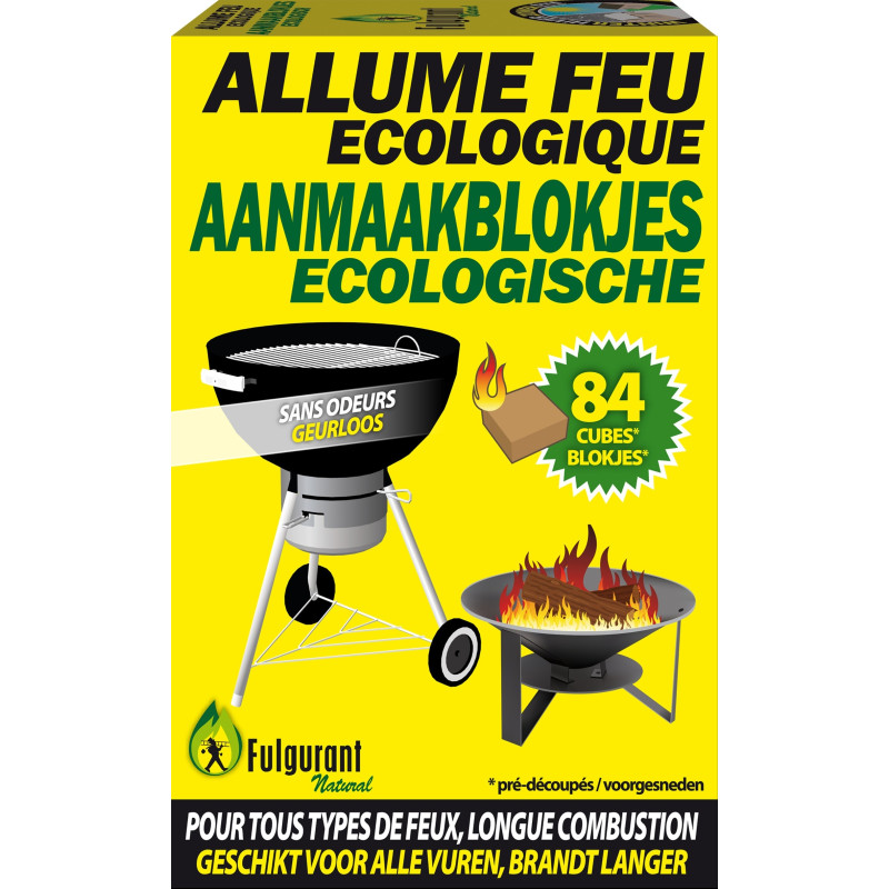 Allume feu écologique 84 pièces FULGURANT NATURAL