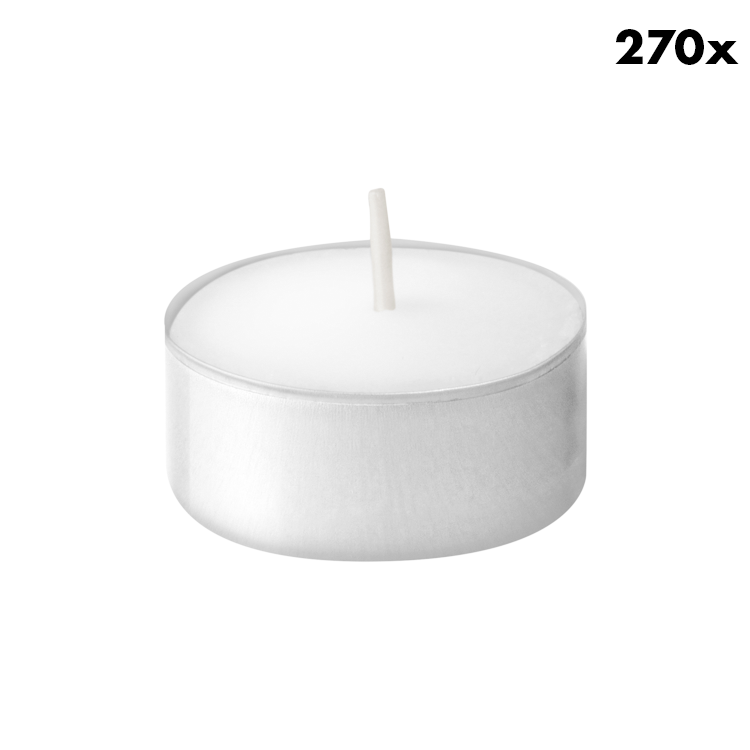 Bolsius waxinelichtjes D-Light - 270 stuks - 8 branduren
