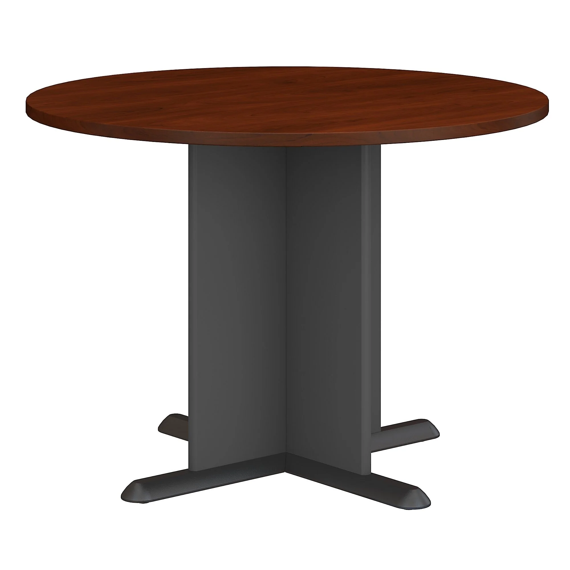 Bush Business Series A & C 42 Inch Round Conference Table in Cherry