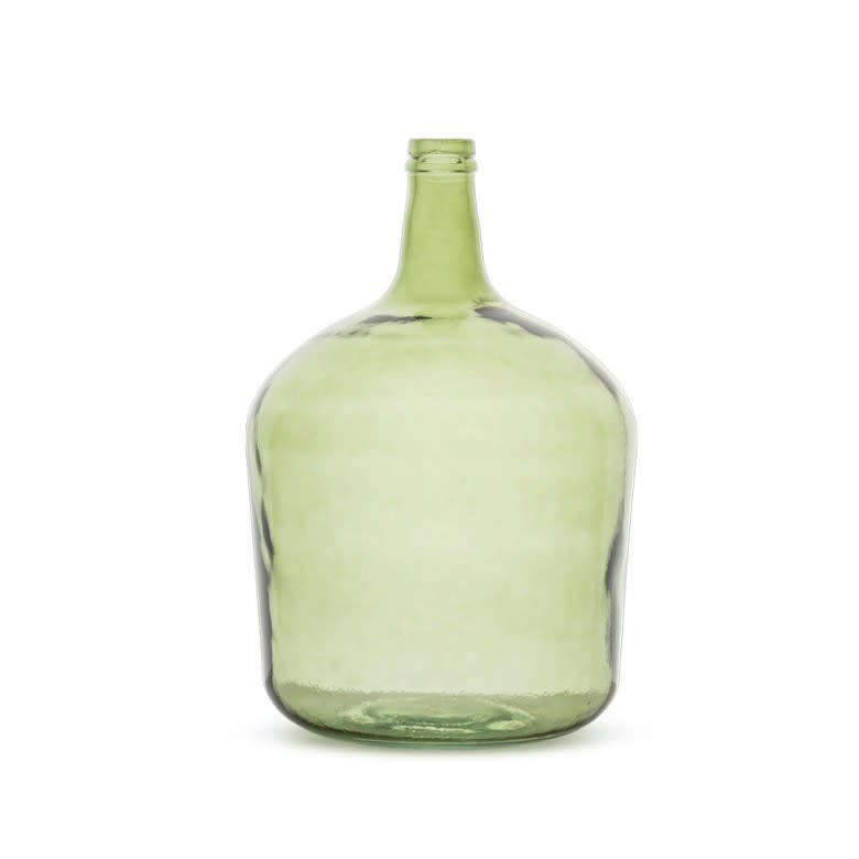 - Vase en verre dame jeanne 12 litres vert