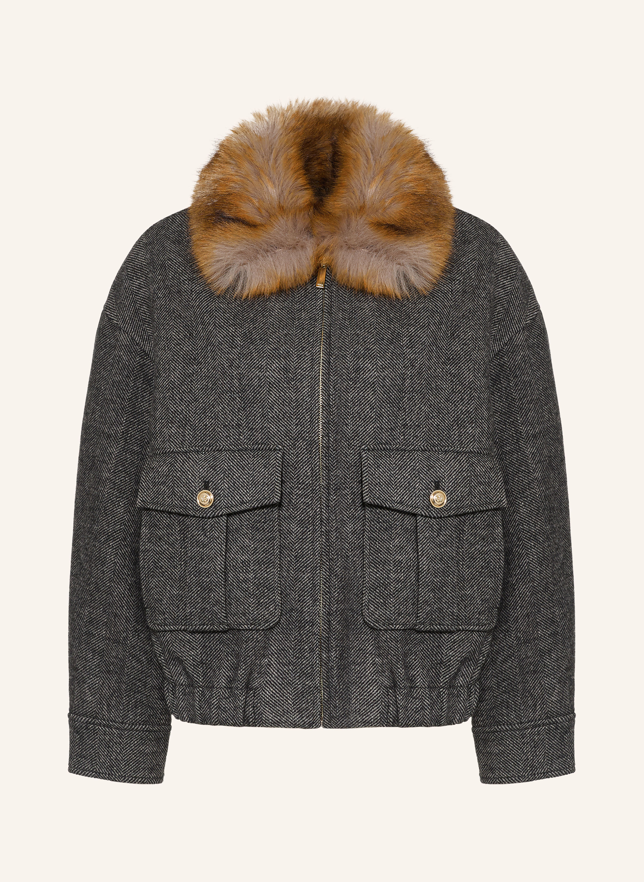 maje Blouson mit Kunstfell