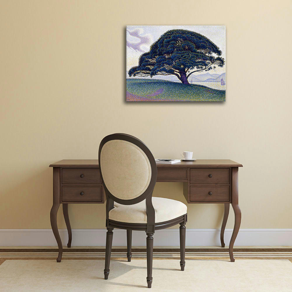 - Tableau le pin, Saint Tropez Paul Signac 50x60cm