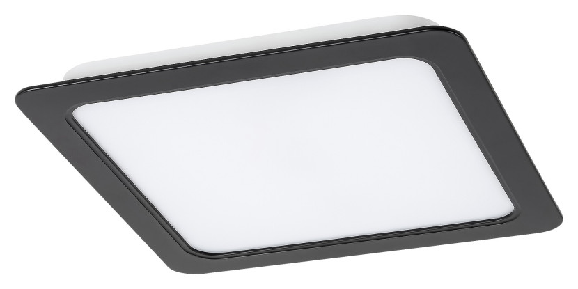 Plafon Shaun2 wpuszczany kwadratowy czarny LED 1x12W 17cm IP20 Rabalux
