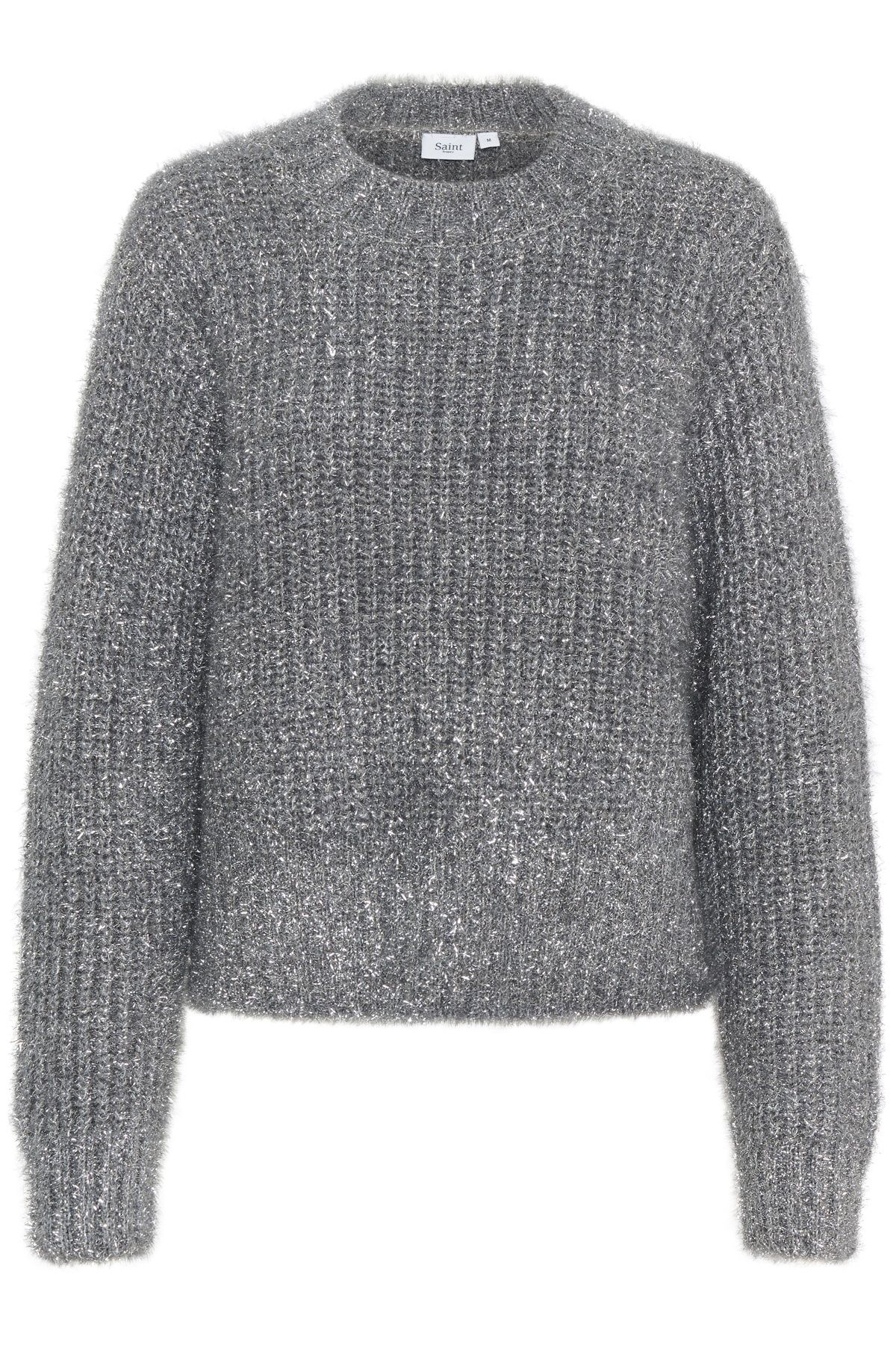 Saint Tropez HalfaSZ Pullover Glitter Knit Casual Fit