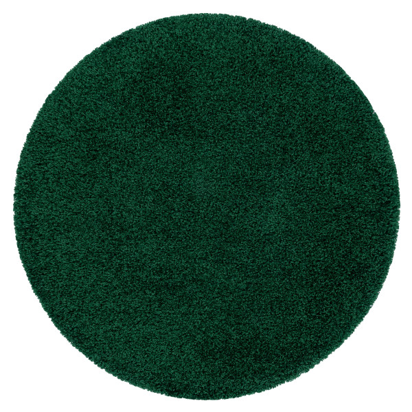 Dywan SOFFI shaggy 5cm butelkowa zieleń koło 80 cm