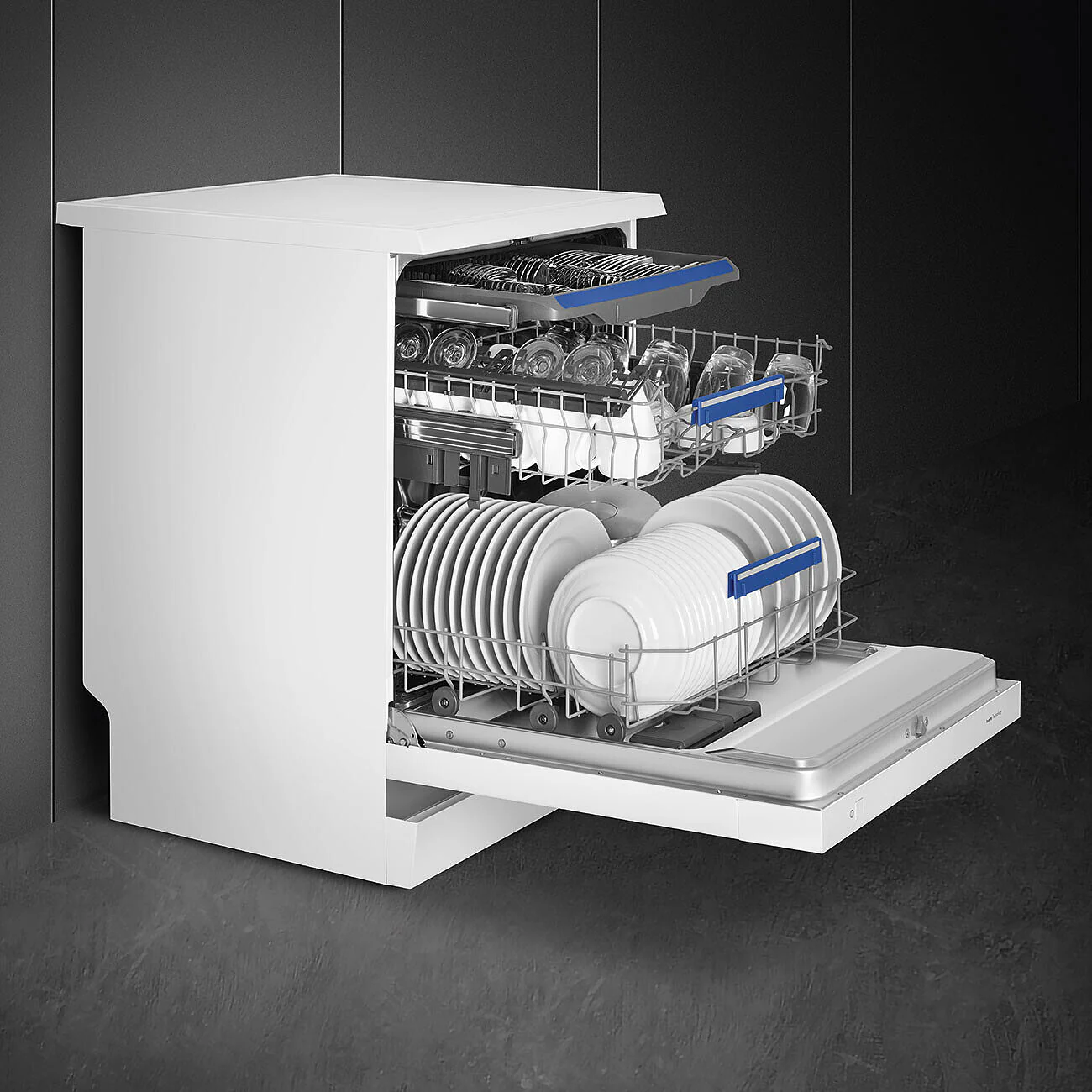 60cm Freestanding White Dishwasher, D Rated