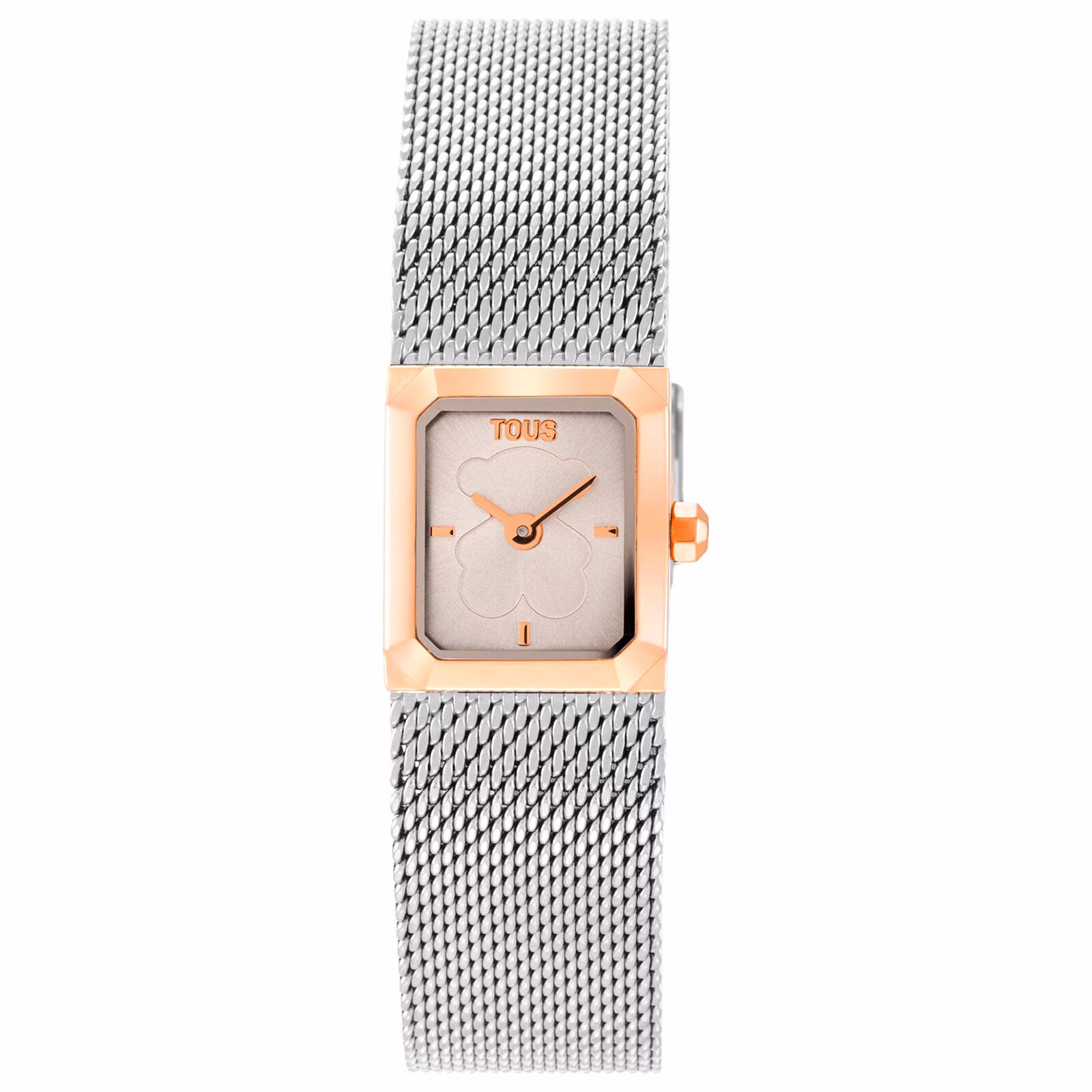 Reloj analógico con brazalete de malla milanesa de acero y acero rosa Mini Mesh