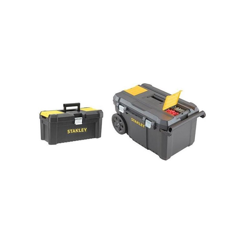 Servante mobile Essential avec boite à outils STANLEY