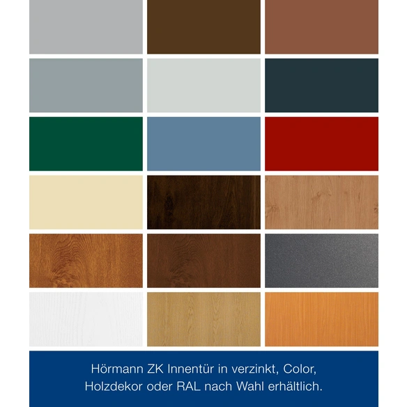 Innentür, »ZK-1«, LxB: 200x75 cm, stahl, rechts, schwarz