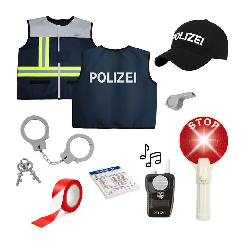 Spielset 9-teilig Polizei Rollenspiel-Set