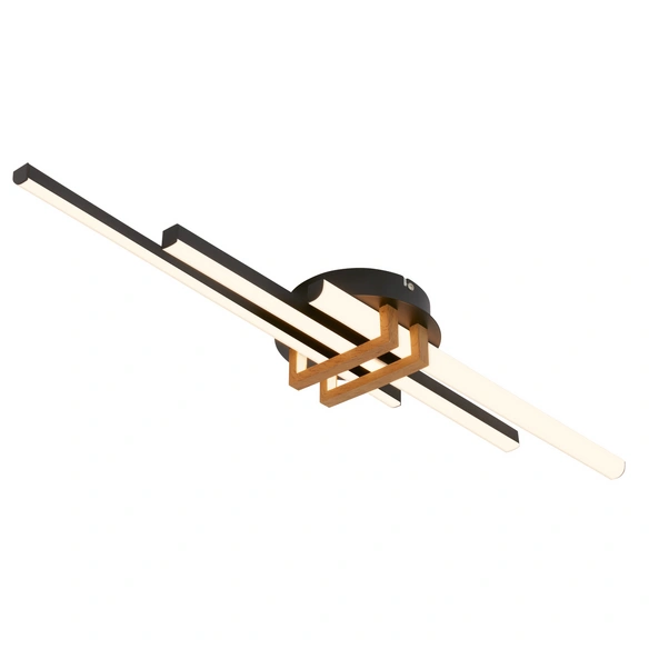 Leuchte, LED Deckenleuchte, 21 W, schwarz