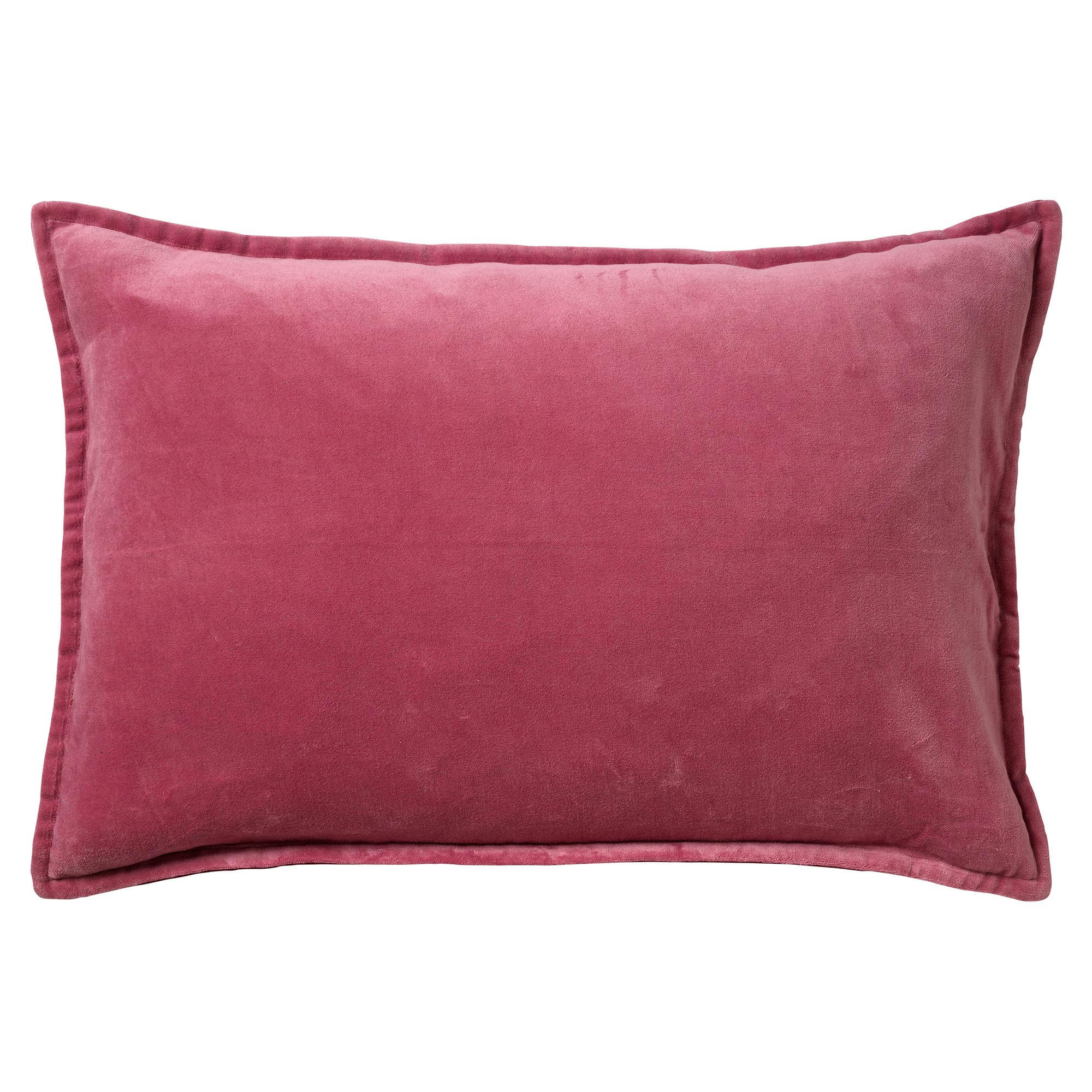 FAY - Housse de coussin rouge en velours-40x60 cm uni