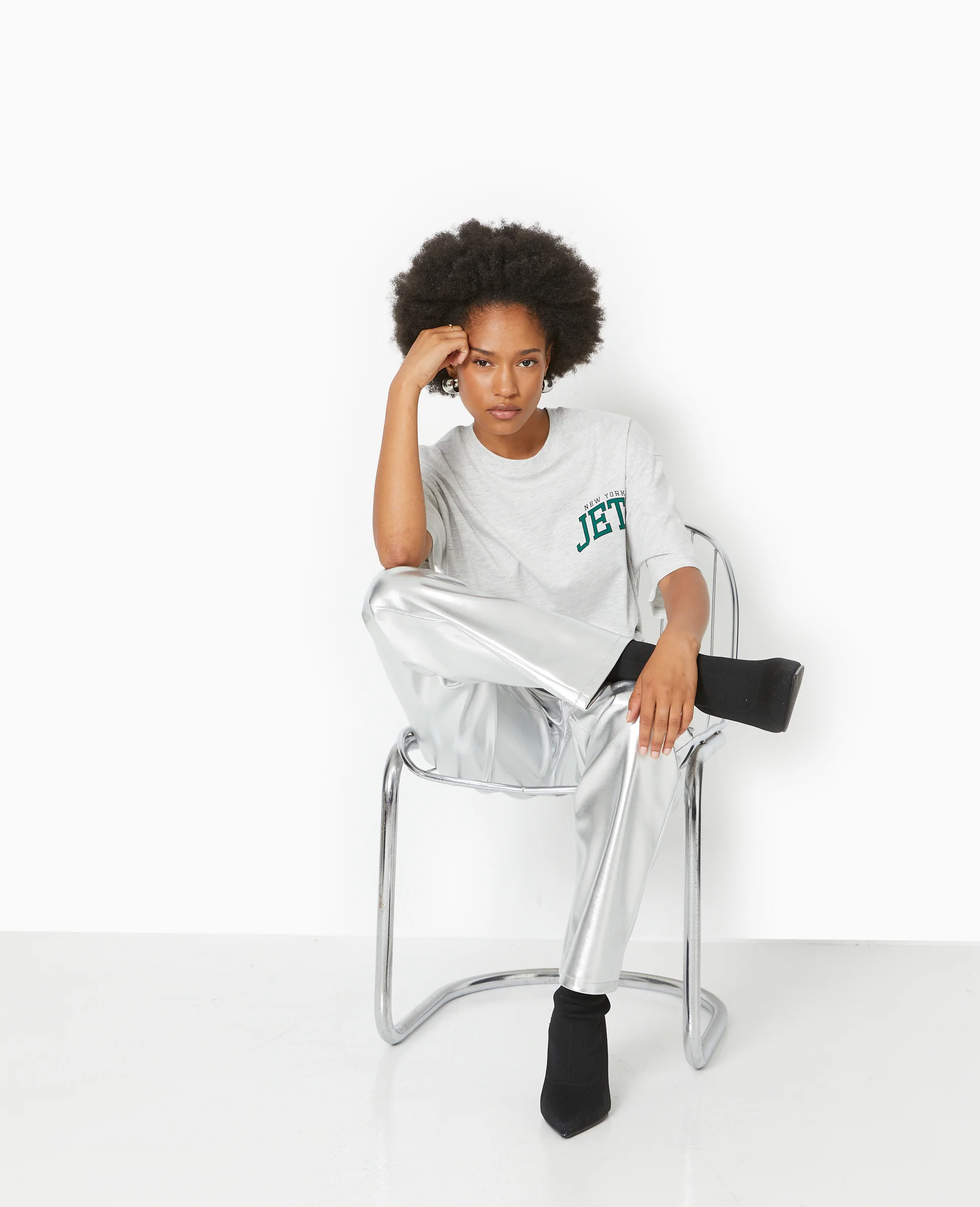 T-shirt oversize avec print devant et dos