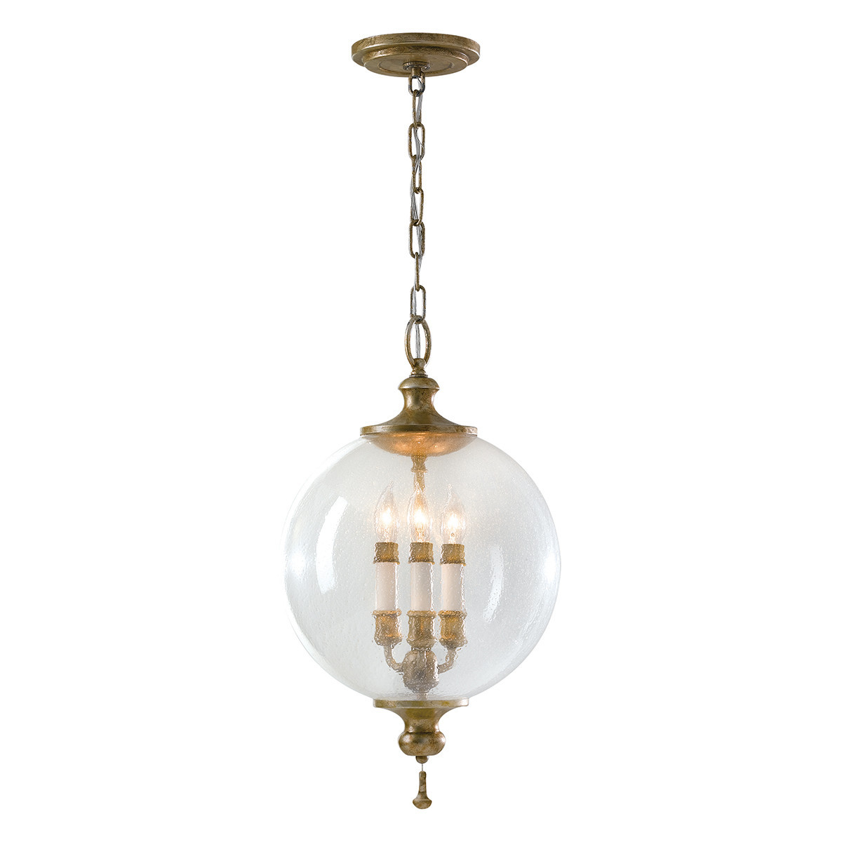 Lampa wisząca oksydowane płatki srebra Argento 3xE14x40W Feiss