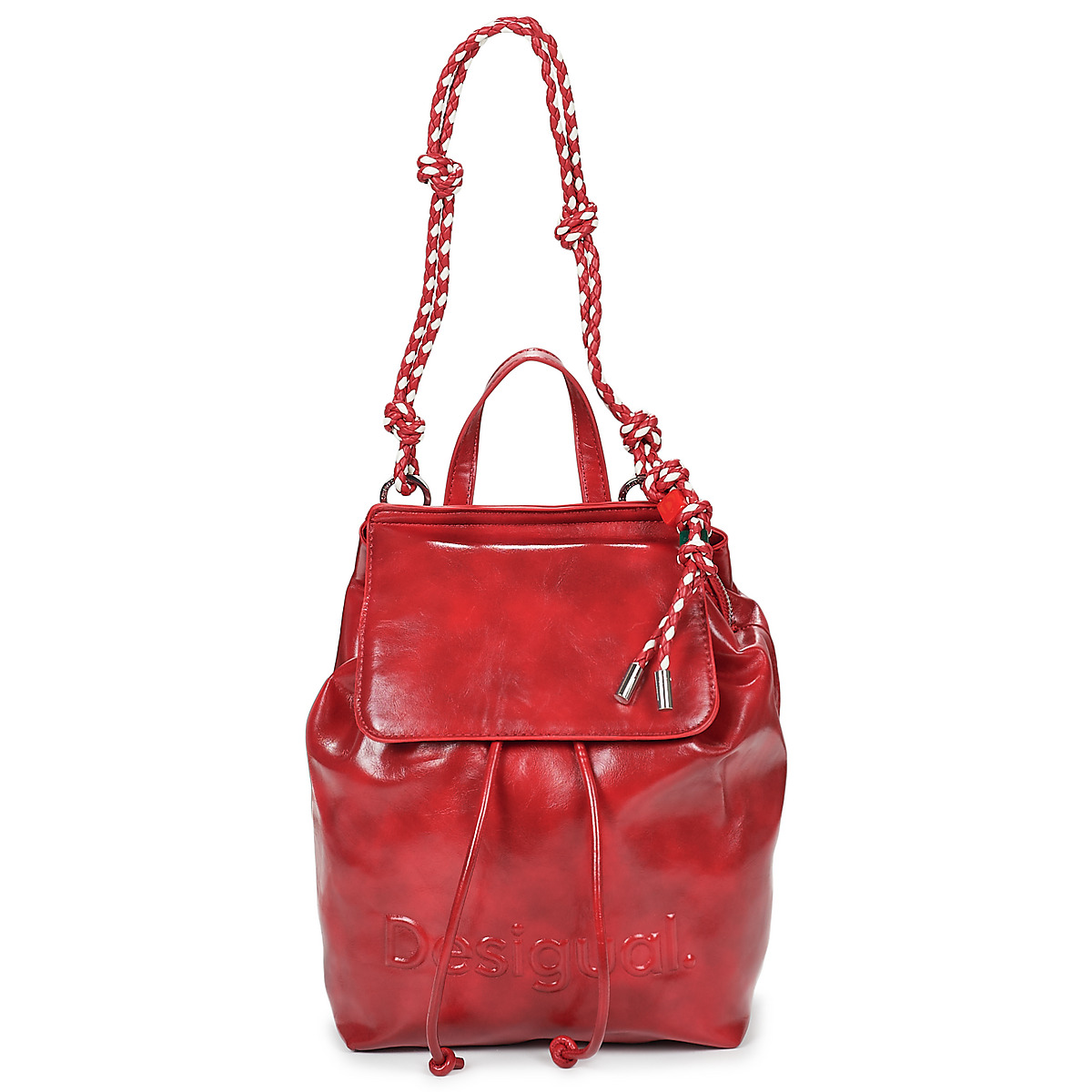Desigual - BACKPACK HALF LOGO LUENA - Red