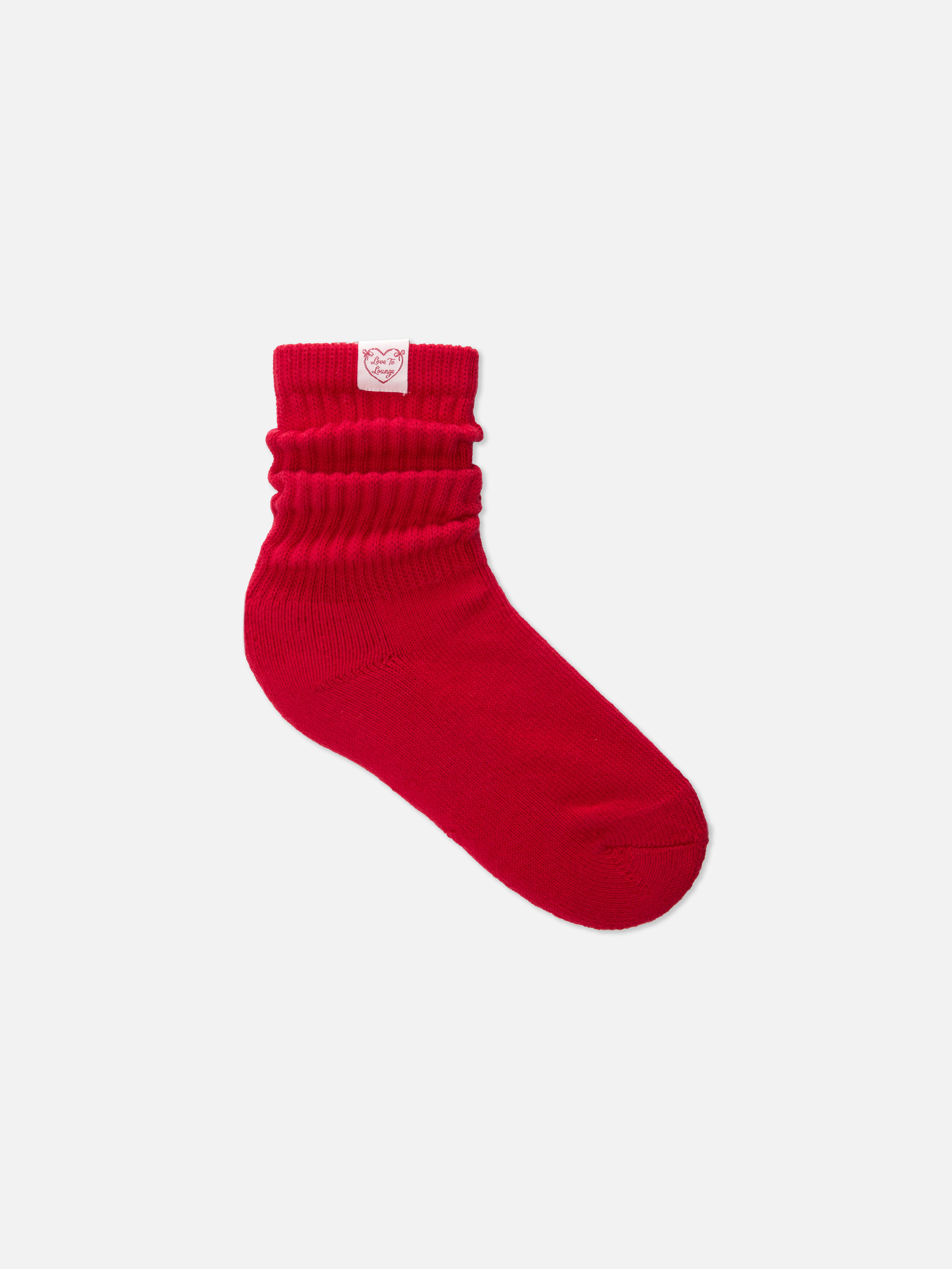 1pk Love to Lounge Ribbed Socks
