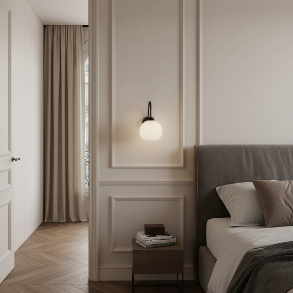 Kinkiet ścienny łazienkowy EDYLIT loft czarny 1xE27 ROLKA 15-263