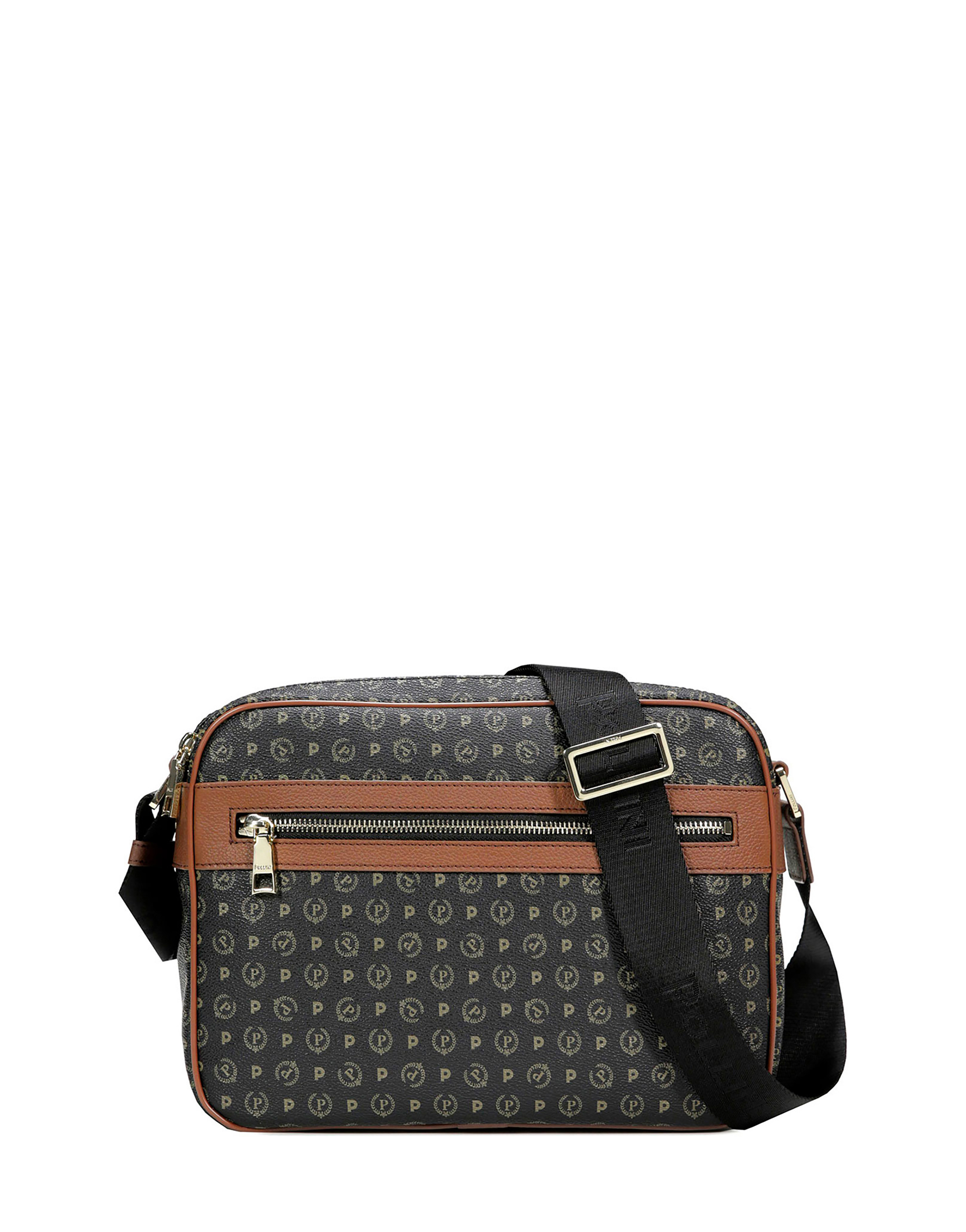 Borsa A Spalla Heritage Logo Classic Nero/marrone
