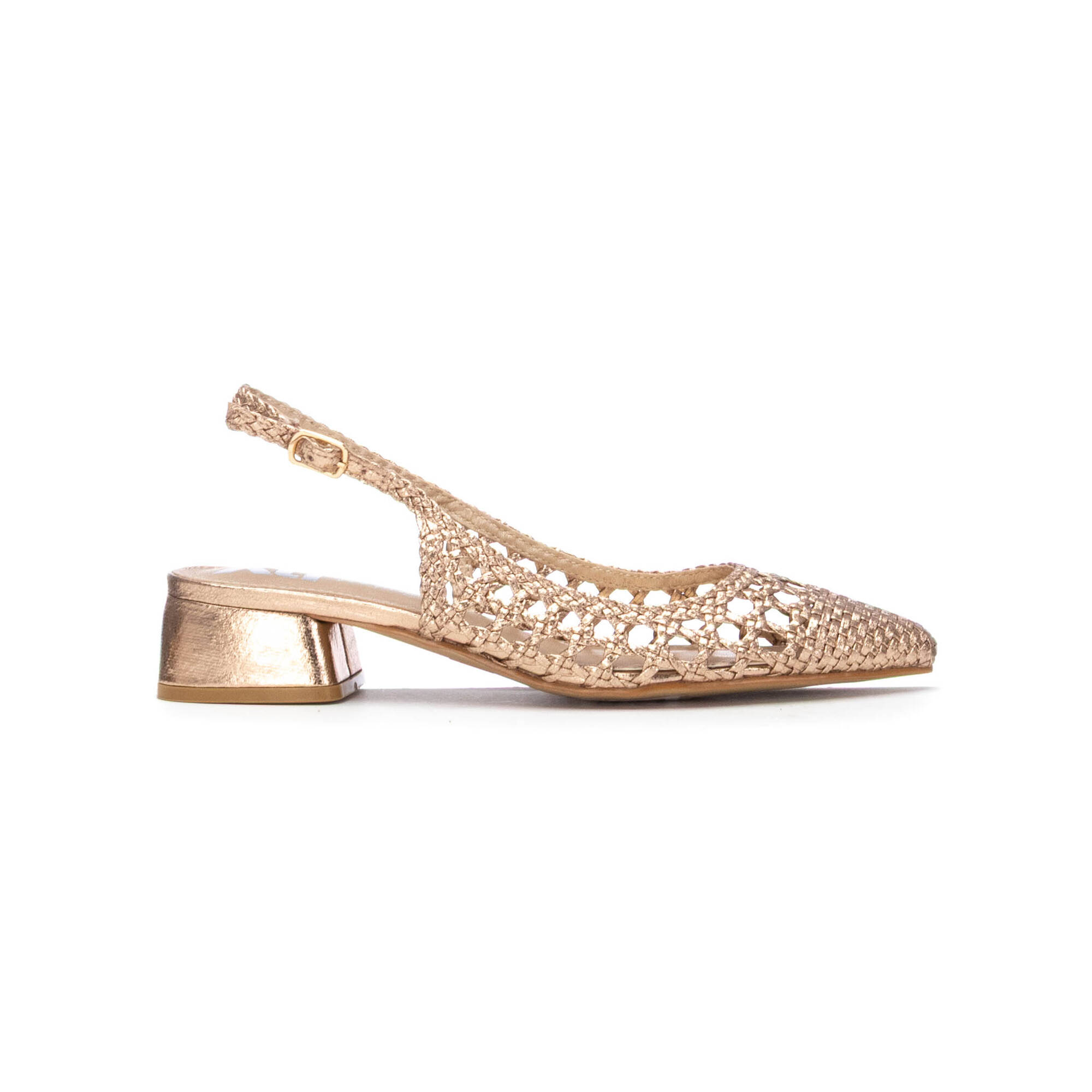 Escarpins slingback tressés