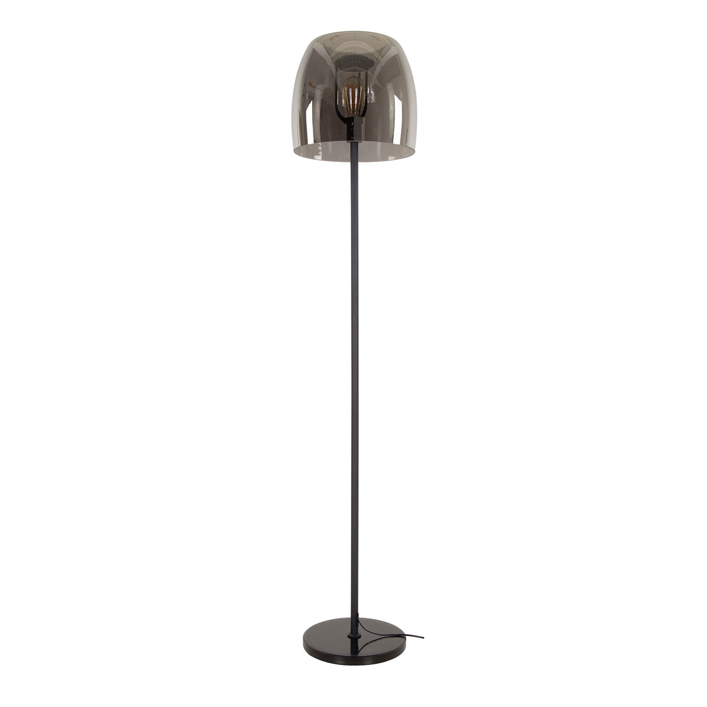 Giga Meubel Vloerlamp Drift Glass - Smoke Glas - 1-Lichts - 35x35x170cm