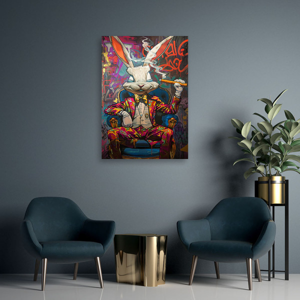 Feeby Obraz na płótnie, Królik szef AI 40x60