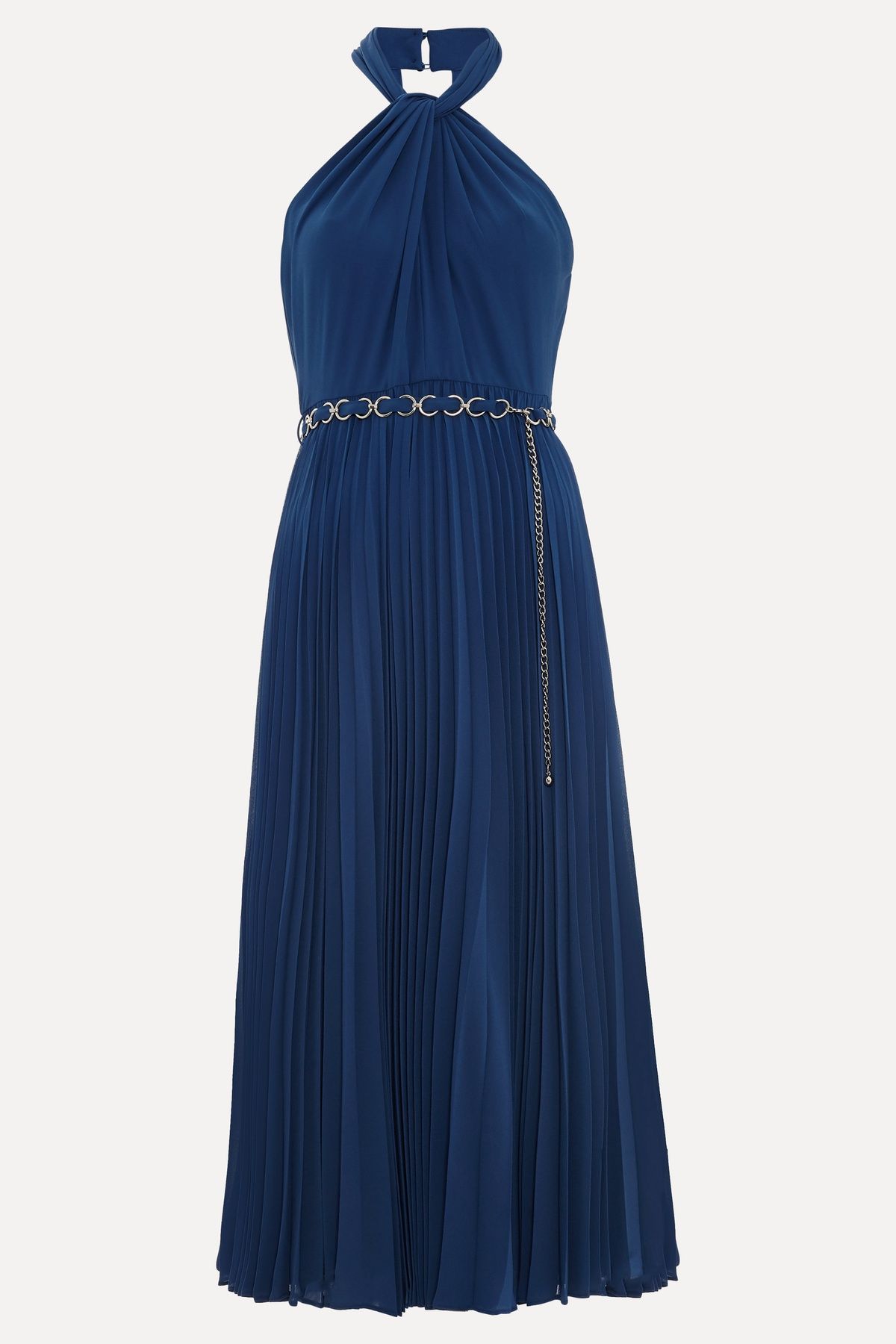Phase Eight Sathia Pleated Halter Neck Midi Dress