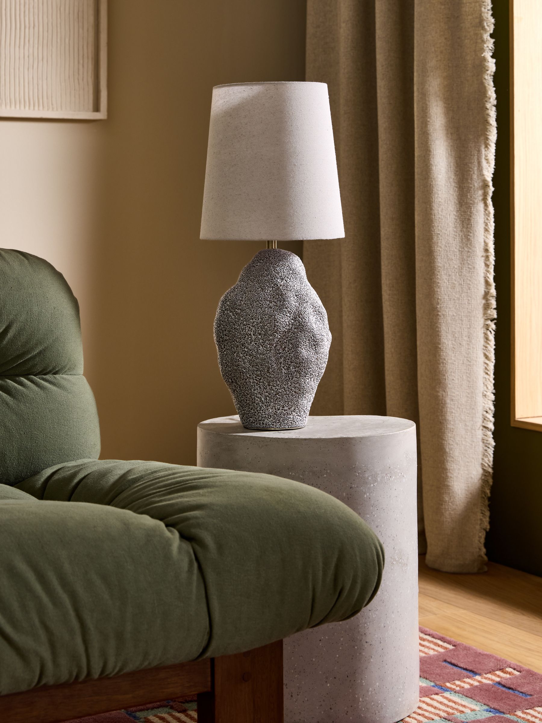 Azariah Table Lamp in Grey