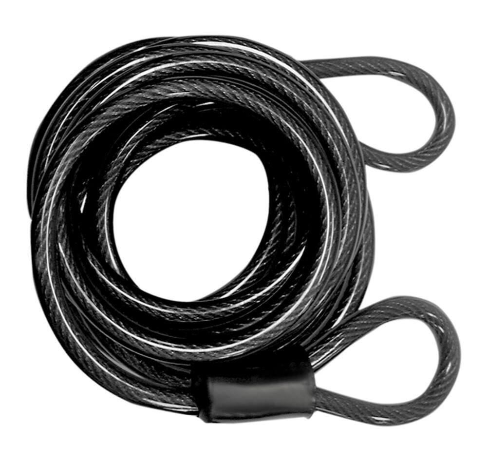 Garrison 14-ft Flexible Steel Looped End Cable, Black