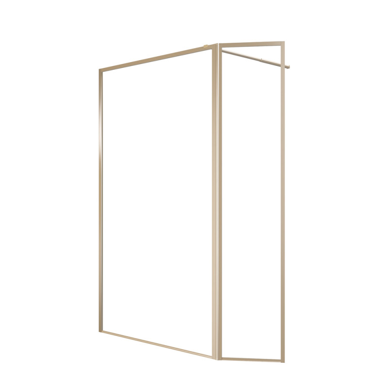 Paroi de douche avec volet Golden Edge 120   40 x 200 cm AURLANE