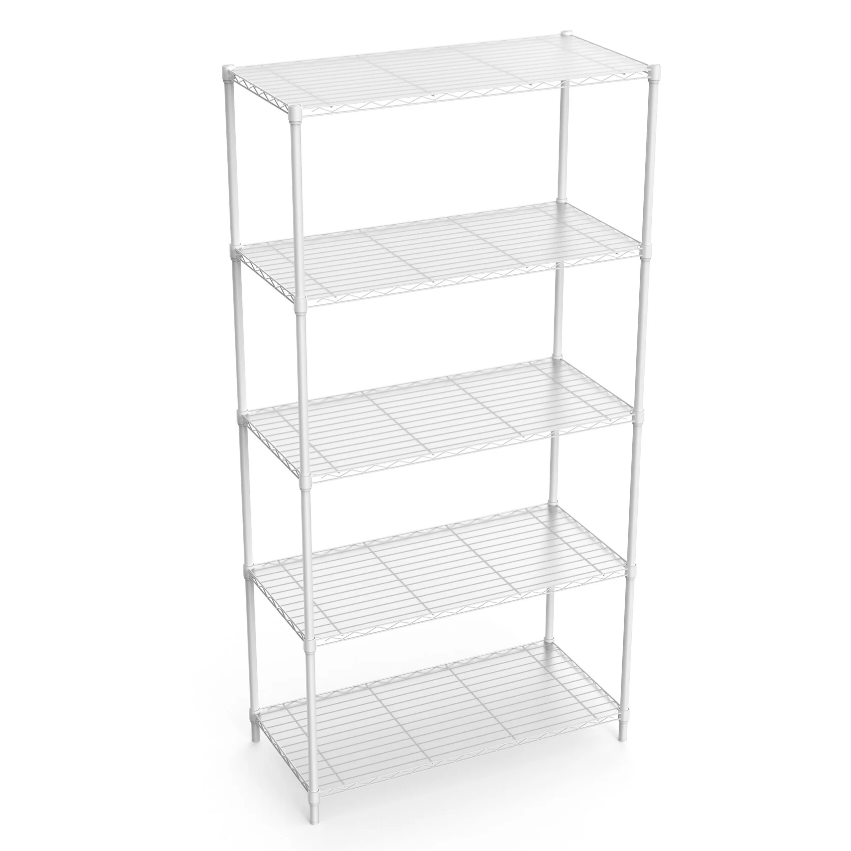 Wire Shelving Unit with 5 Tiers of Shelves
