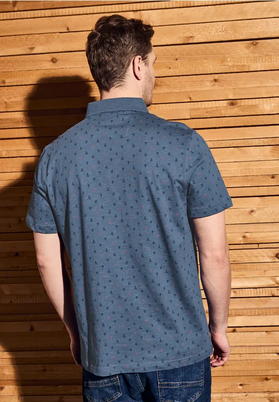 Bedrucktes Jersey Poloshirt